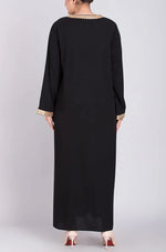 Load image into Gallery viewer, Embroidered Black Abaya
