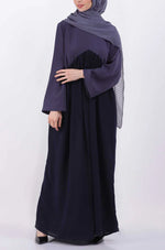 Load image into Gallery viewer, Color Block Gather Abaya