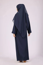 Load image into Gallery viewer, Navy Blue Zoom Abaya