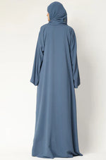Load image into Gallery viewer, Elegant Modest Maxi Dress with Flared Sleeves – Abaya Style for Muslim