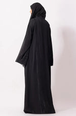 Load image into Gallery viewer, Luxury Floral Abaya Dress Powder Blue