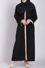 Load image into Gallery viewer, Embroidered Black Abaya