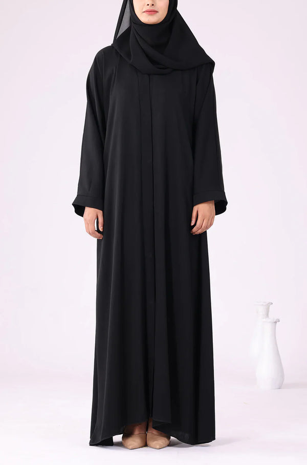 Black Zoom Abaya