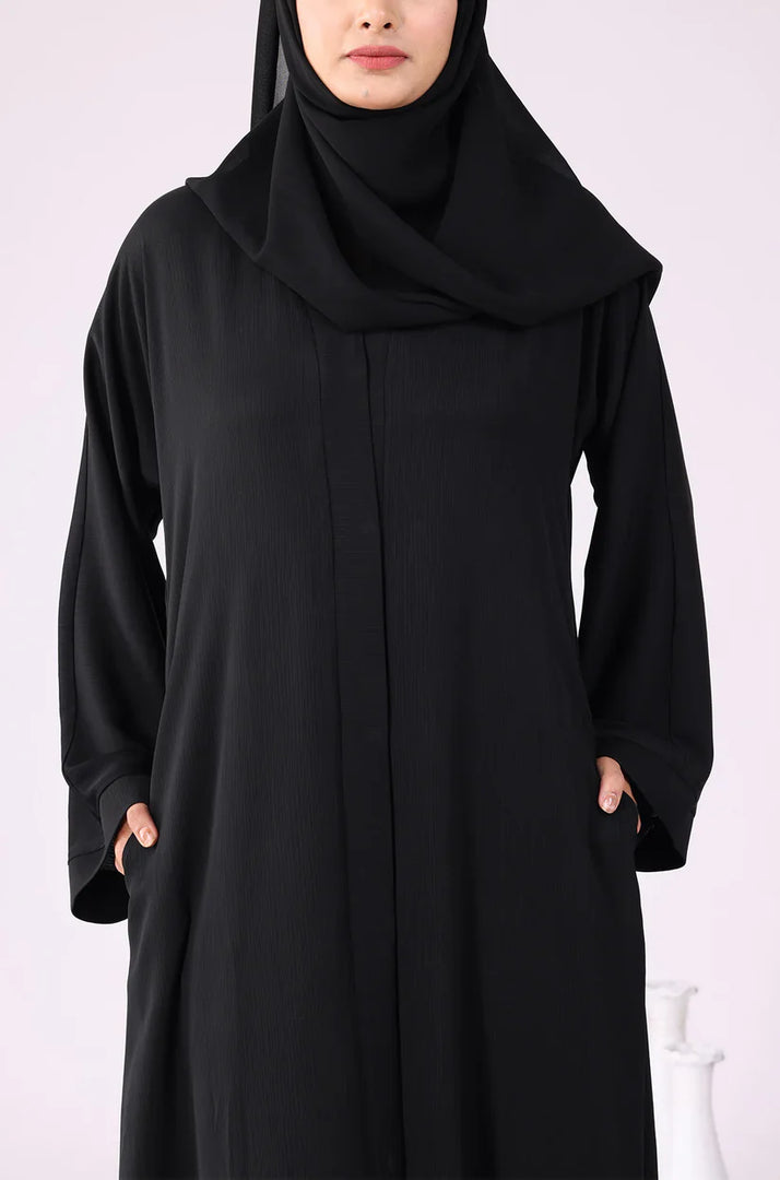 Black Zoom Abaya