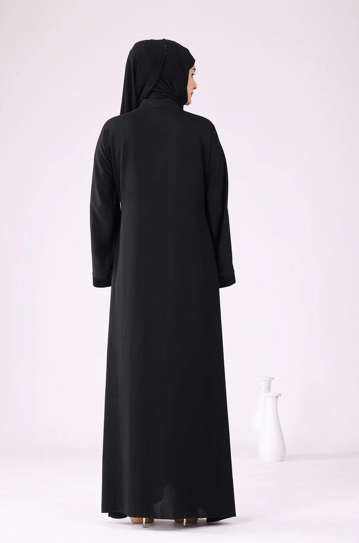 Black Zoom Abaya