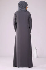 Load image into Gallery viewer, Grey Zoom Abaya